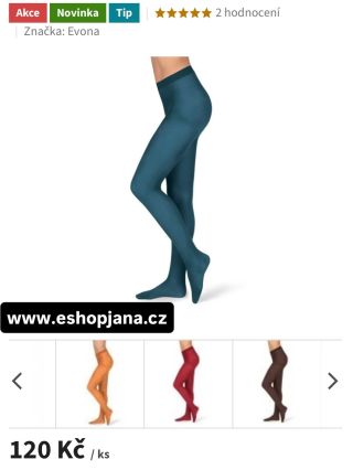 Neprůhledné punčochové kalhoty Magda - 120.-Kč/kus Výběr barev a velikostí v E-shop Jana...