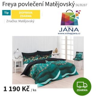 Povlečení Matějovský Freya - 1190.-Kč https://www.eshopjana.cz/freya-bavlna-deluxe-digital-1x-140-200--1x-70-90-2/...