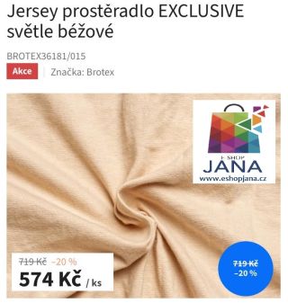 Prostěradlo jersey - 207.- 90x200 nebo 574.-Kč 180x200, různé velikosti a barvy...