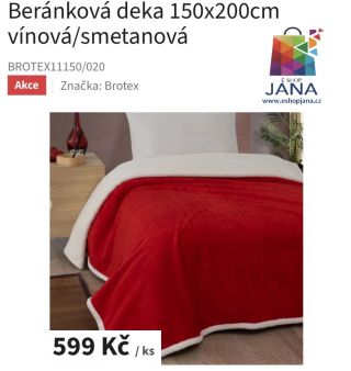 Beránková deka - 599.- Kč s kodem: VANOCE5 https://www.eshopjana.cz/berankova-deka-150x200cm-vinova-smetanova-2/ #ponozky...
