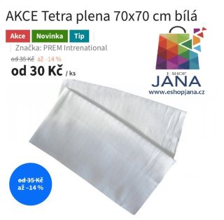 AKCE Tetra plena 70x70 cm bílá - 30.-Kč https://www.eshopjana.cz/tetra-plena-70x70-cm-bila/ #ponozky #povleceni #rucnik...
